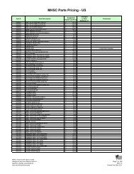 MHSC Parts Pricing - US - Hearth Products Distributing