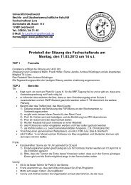 Protokoll vom 13.03.2013 - Fachschaftsrat Jura