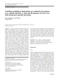 Centrifuge modelling of deformation of a multi-layered sequence ...