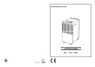 LUFTENTFEUCHTER Mod.: DH10 â€“  DH20 - Fieberitz