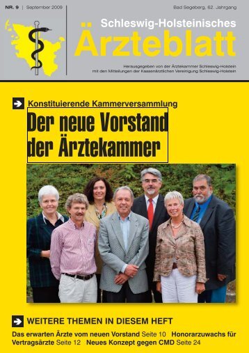 Schleswig-Holsteinisches Ärzteblatt, Ausgabe 9/2009