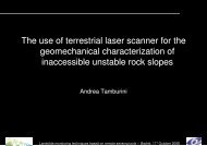 The use of terrestrial laser scanner for the geomechanical ...