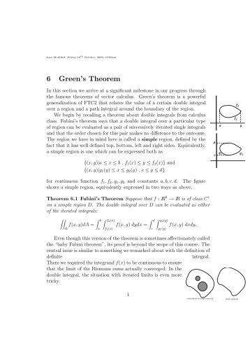 Green's Theorem (pdf)