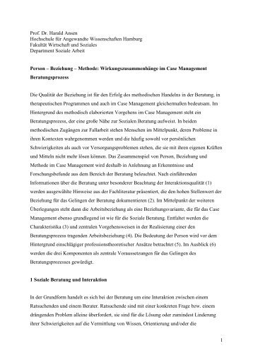 Prof. Dr. Harald Ansen Hochschule fÃ¼r Angewandte Wissenschaften ...