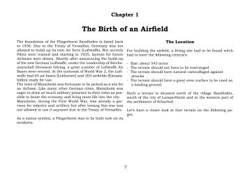 Chapter 1 The Birth of an Airfield - Fliegerhorst Sandhofen