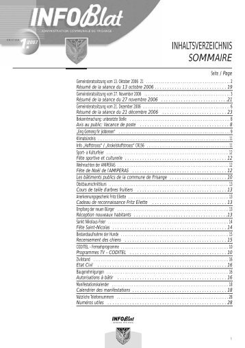 Infoblat 2007 - 01 (1 MB) - Administration Communale de Frisange