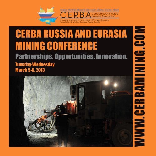 CERBA RussiA And EuRAsiA Mining ConfEREnCE - Canada ...