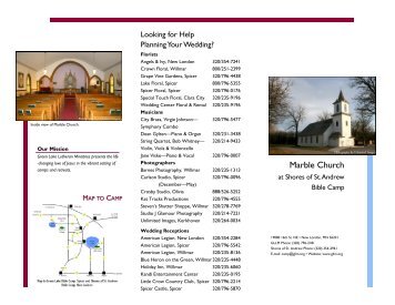 Marble Church - Green Lake Lutheran Ministries, Minnesota