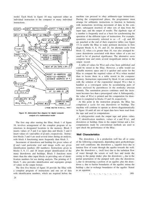 Selected Analytical Methods for Well and Aquifer Evaluation