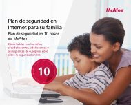 Plan de seguridad en Internet para su familia - McAfee