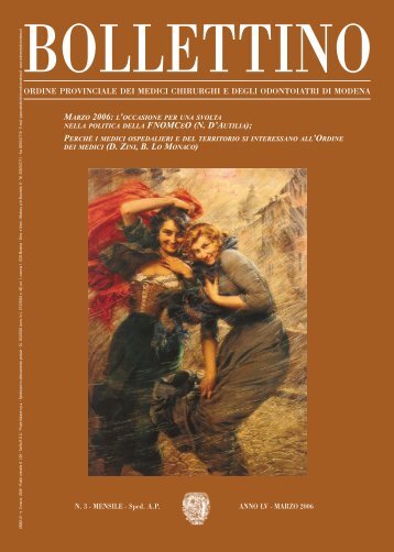 Marzo 2006 (pdf - 950 KB) - Ordine Provinciale dei Medici Chirurghi ...