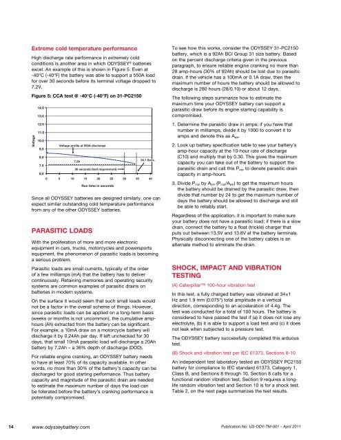 Technical Manual - ODYSSEY Batteries