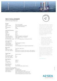 Download technical specifications for SEA CHALLENGER - A2SEA