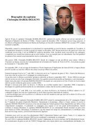 Biographie du chef de bataillon Christophe Barek-Deligny