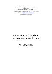 Katalog nowoÅci nr 5/2009 r. [lipiec-sierpieÅ 2009 r.] - WojewÃ³dzka i ...