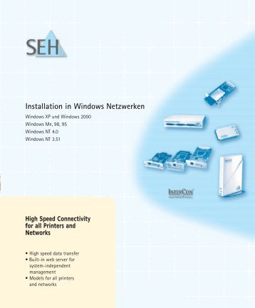 Installation in Windows Netzwerken - SEH Computertechnik GmbH