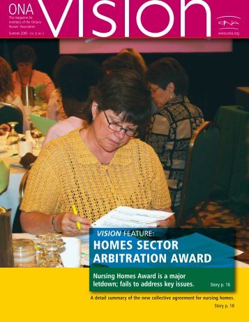 homes sector arbitration award - Ontario Nurses' Association