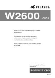 W2600 - Pegasus Sewing Machine