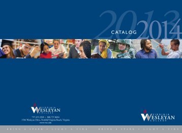 2013-2014 Catalog - Virginia Wesleyan College