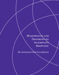 Misoprostol for Treatment of Incomplete Abortion: - Gynuity Health ...