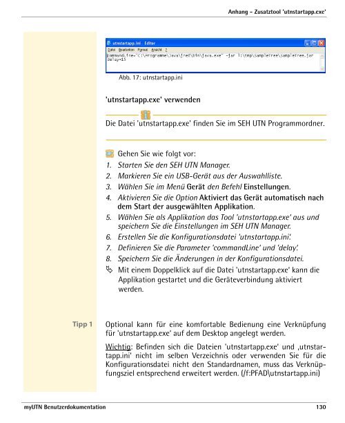 myUTN Benutzerdokumentation - SEH Computertechnik GmbH