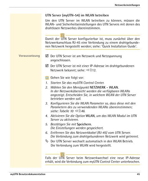 myUTN Benutzerdokumentation - SEH Computertechnik GmbH