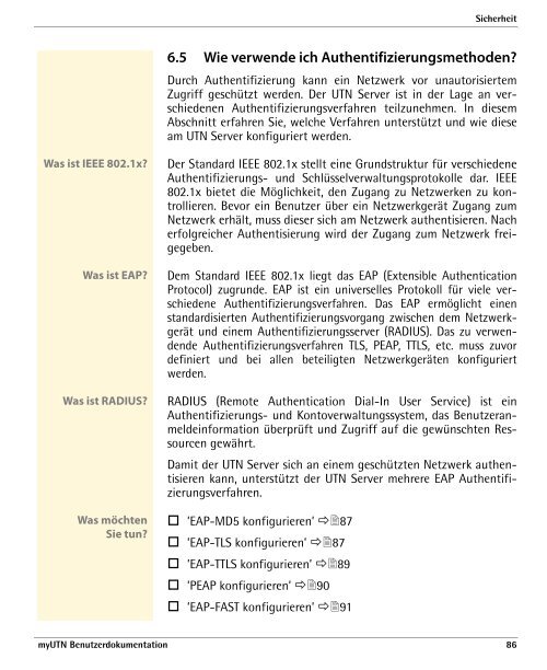 myUTN Benutzerdokumentation - SEH Computertechnik GmbH