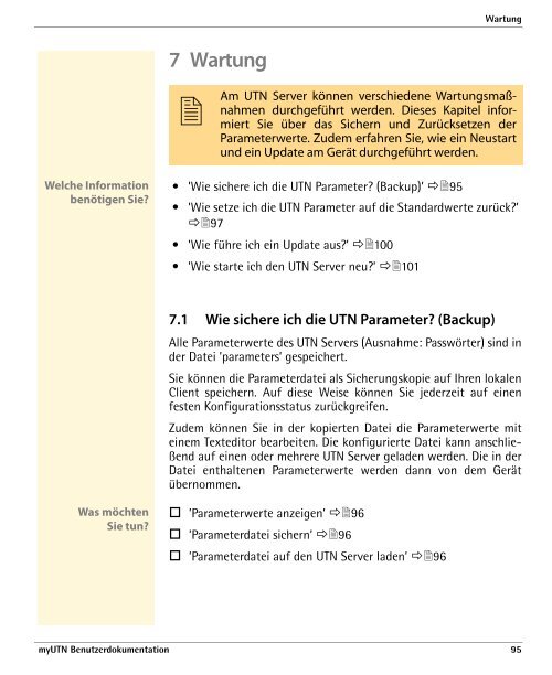 myUTN Benutzerdokumentation - SEH Computertechnik GmbH