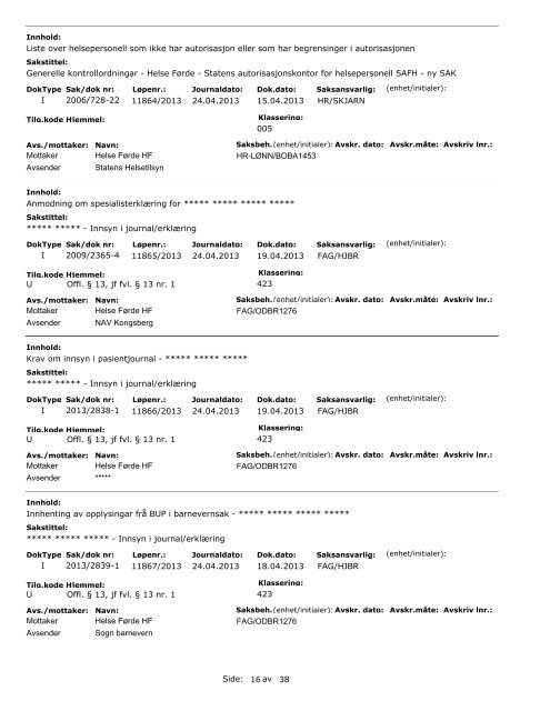 Offentleg journal 04 24 2013.pdf - Helse FÃ¸rde