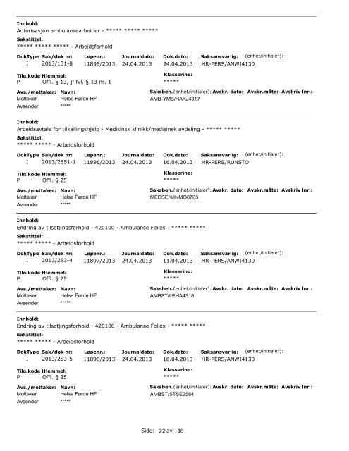 Offentleg journal 04 24 2013.pdf - Helse FÃ¸rde