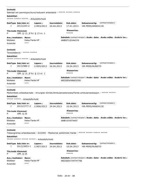 Offentleg journal 04 24 2013.pdf - Helse FÃ¸rde