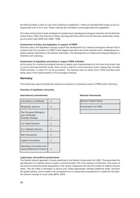 2005 - Communicating the Pan-European Ecological Network - ECNC