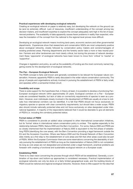 2005 - Communicating the Pan-European Ecological Network - ECNC