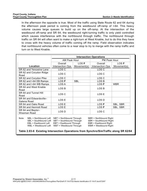 Floyd County Thoroughfare Plan - Floyd County Indiana - State of ...