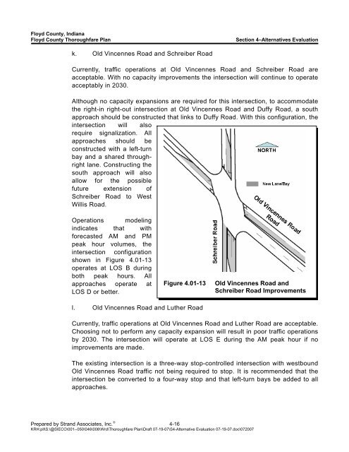 Floyd County Thoroughfare Plan - Floyd County Indiana - State of ...