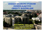 Zasady ochrony ptaków zasiedlających obiekty ... - Czysta Bydgoszcz