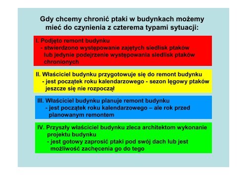 Zasady ochrony ptaków zasiedlających obiekty ... - Czysta Bydgoszcz