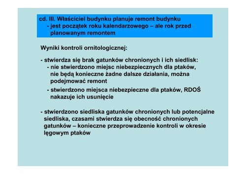 Zasady ochrony ptaków zasiedlających obiekty ... - Czysta Bydgoszcz