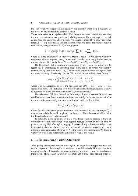 Automatic Exposure Correction of Consumer Photographs