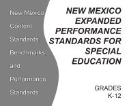 new mexico expanded performance standards for special education