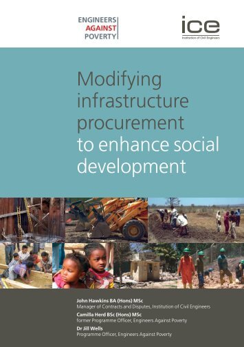 Modifying Infrastructure Procurement to Enhance Social Development