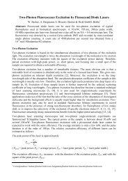 Two-Photon Fluorescence Excitation by Picosecond ... - Becker & Hickl