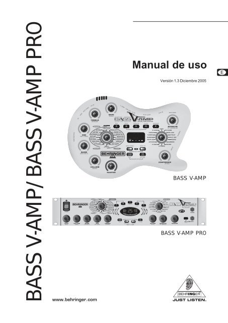 BASS V-AMP/BASS V-AMP PRO - ContinuarNet