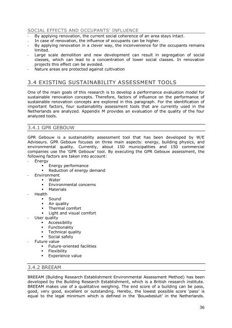 the life cycle performance of sustainable renovation concepts