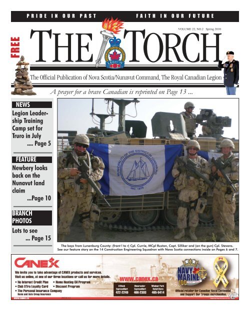 A prayer for a brave Canadian is reprinted on Page 13 ... - Royal ...