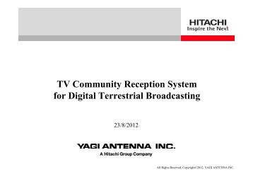TV Community Reception System for Digital Terrestrial ... - SET