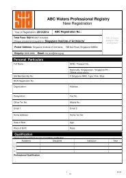 ABC Waters Professional Registry New Registration - Singapore ...