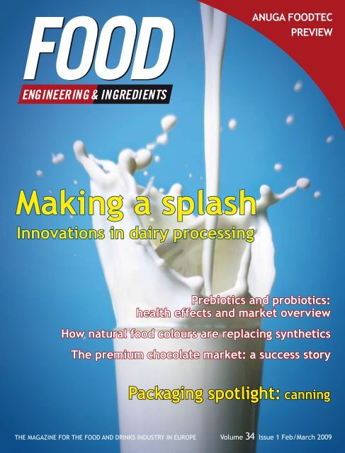 Making a splash - Food Engineering