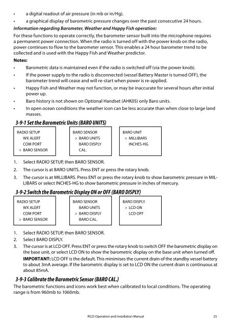 RS25 VHF Operation Manual - English - Simrad Yachting