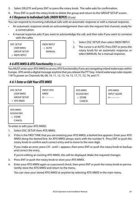 RS25 VHF Operation Manual - English - Simrad Yachting